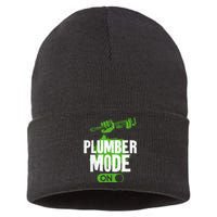 Plumbing Plumber Vintage Plumber Mode On Sustainable Knit Beanie