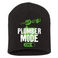 Plumbing Plumber Vintage Plumber Mode On Short Acrylic Beanie