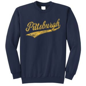 Pittsburgh Pennsylvania Varsity Script Sports Jersey Style Sweatshirt