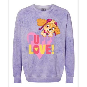 Paw Patrol Valentine's Day Puppy Love With Skye Colorblast Crewneck Sweatshirt