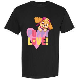 Paw Patrol Valentine's Day Puppy Love With Skye Garment-Dyed Heavyweight T-Shirt