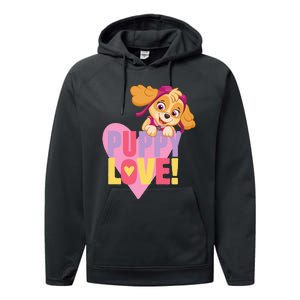 Paw Patrol Valentine's Day Puppy Love With Skye Performance Fleece Hoodie