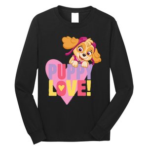 Paw Patrol Valentine's Day Puppy Love With Skye Long Sleeve Shirt