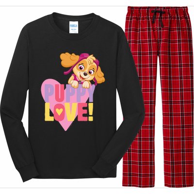 Paw Patrol Valentine's Day Puppy Love With Skye Long Sleeve Pajama Set