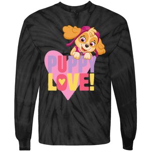 Paw Patrol Valentine's Day Puppy Love With Skye Tie-Dye Long Sleeve Shirt