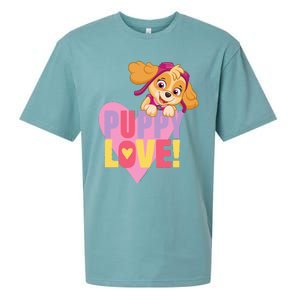 Paw Patrol Valentine's Day Puppy Love With Skye Sueded Cloud Jersey T-Shirt