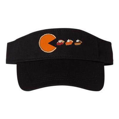 Pumpkin Pie Video Game Funny Thanksgiving Pie Whipped Cream Valucap Bio-Washed Visor