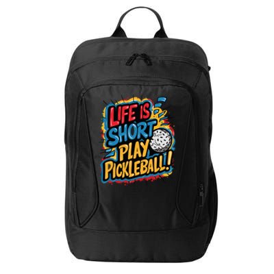 Pickleball Passion Vibrant Game Artwear Cute Gift City Backpack