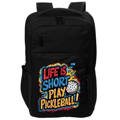 Pickleball Passion Vibrant Game Artwear Cute Gift Impact Tech Backpack