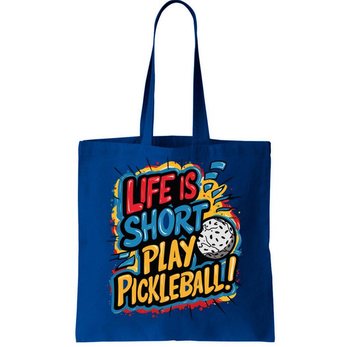 Pickleball Passion Vibrant Game Artwear Cute Gift Tote Bag