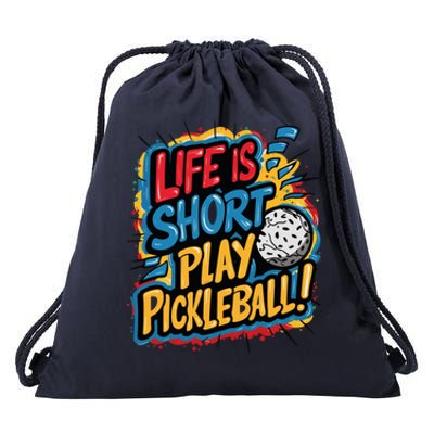 Pickleball Passion Vibrant Game Artwear Cute Gift Drawstring Bag