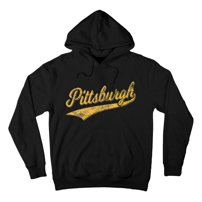 Pittsburgh Pennsylvania Varsity Script Sports Jersey Style Hoodie