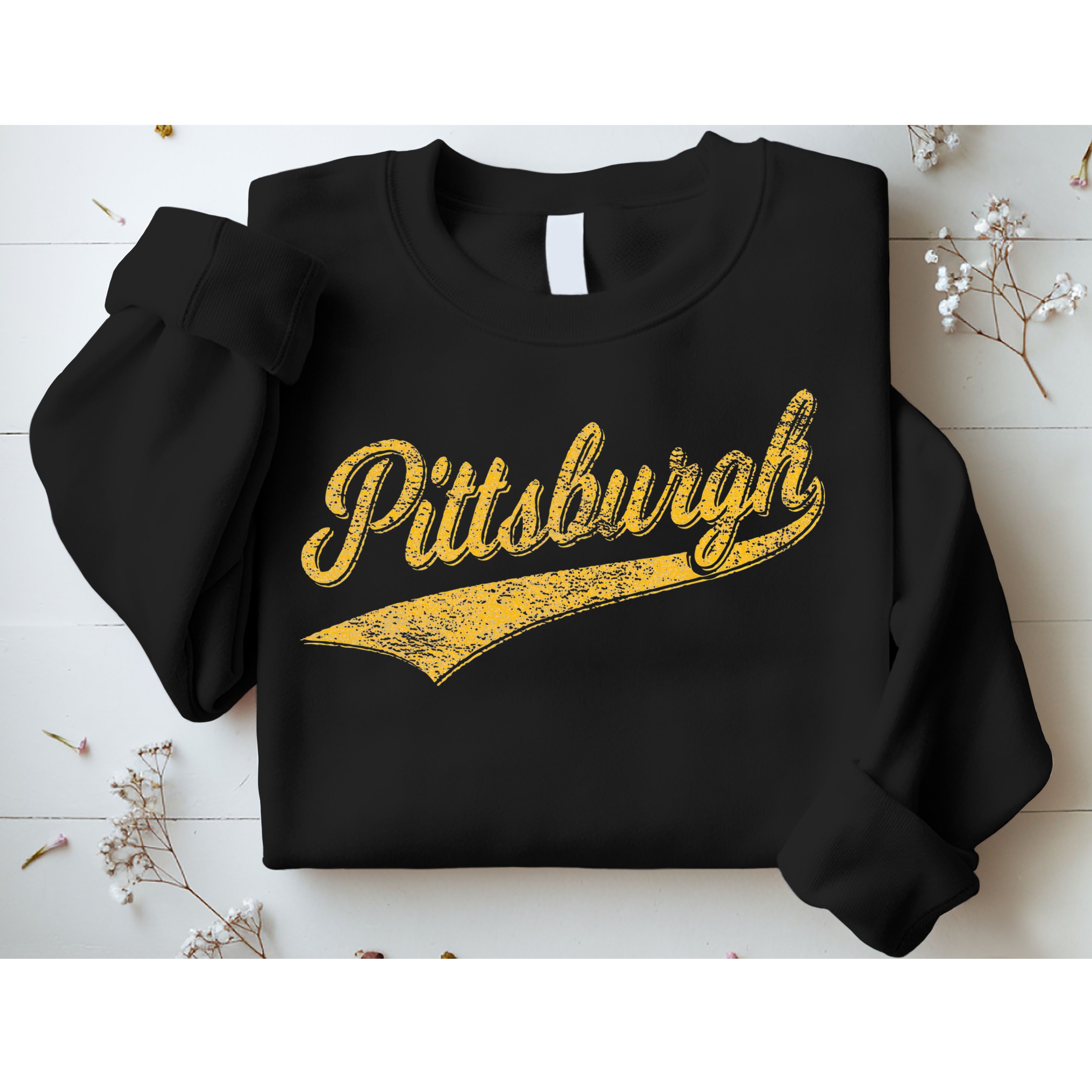 Pittsburgh Pennsylvania Varsity Script Sports Jersey Style Sweatshirt