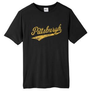 Pittsburgh Pennsylvania Varsity Script Sports Jersey Style Tall Fusion ChromaSoft Performance T-Shirt