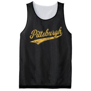 Pittsburgh Pennsylvania Varsity Script Sports Jersey Style Mesh Reversible Basketball Jersey Tank