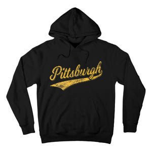 Pittsburgh Pennsylvania Varsity Script Sports Jersey Style Tall Hoodie