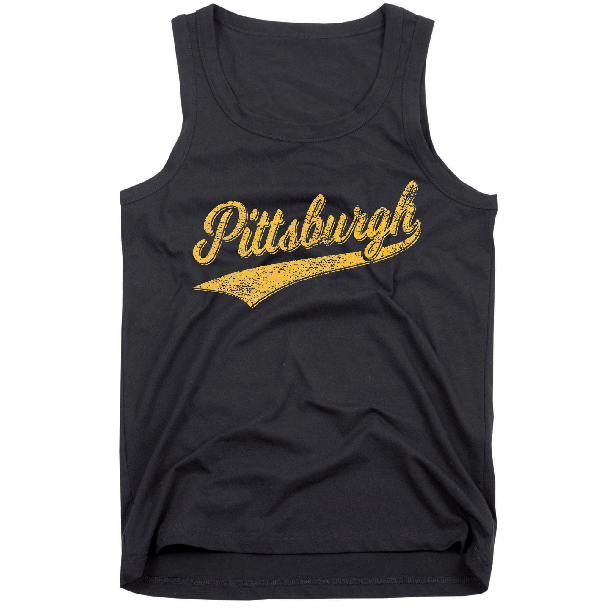 Pittsburgh Pennsylvania Varsity Script Sports Jersey Style Tank Top