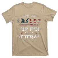 Pop Pop Veteran Fathers Day Gift From Daughter Wife For Dad T-Shirt