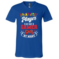 Paintball Paintballer Video Gamer Shooting Team Sport Master Meaningful Gift V-Neck T-Shirt