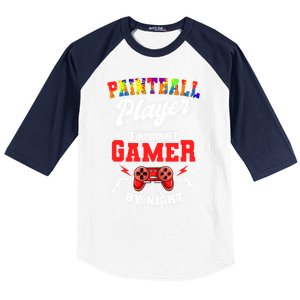 Paintball Paintballer Video Gamer Shooting Team Sport Master Meaningful Gift Baseball Sleeve Shirt