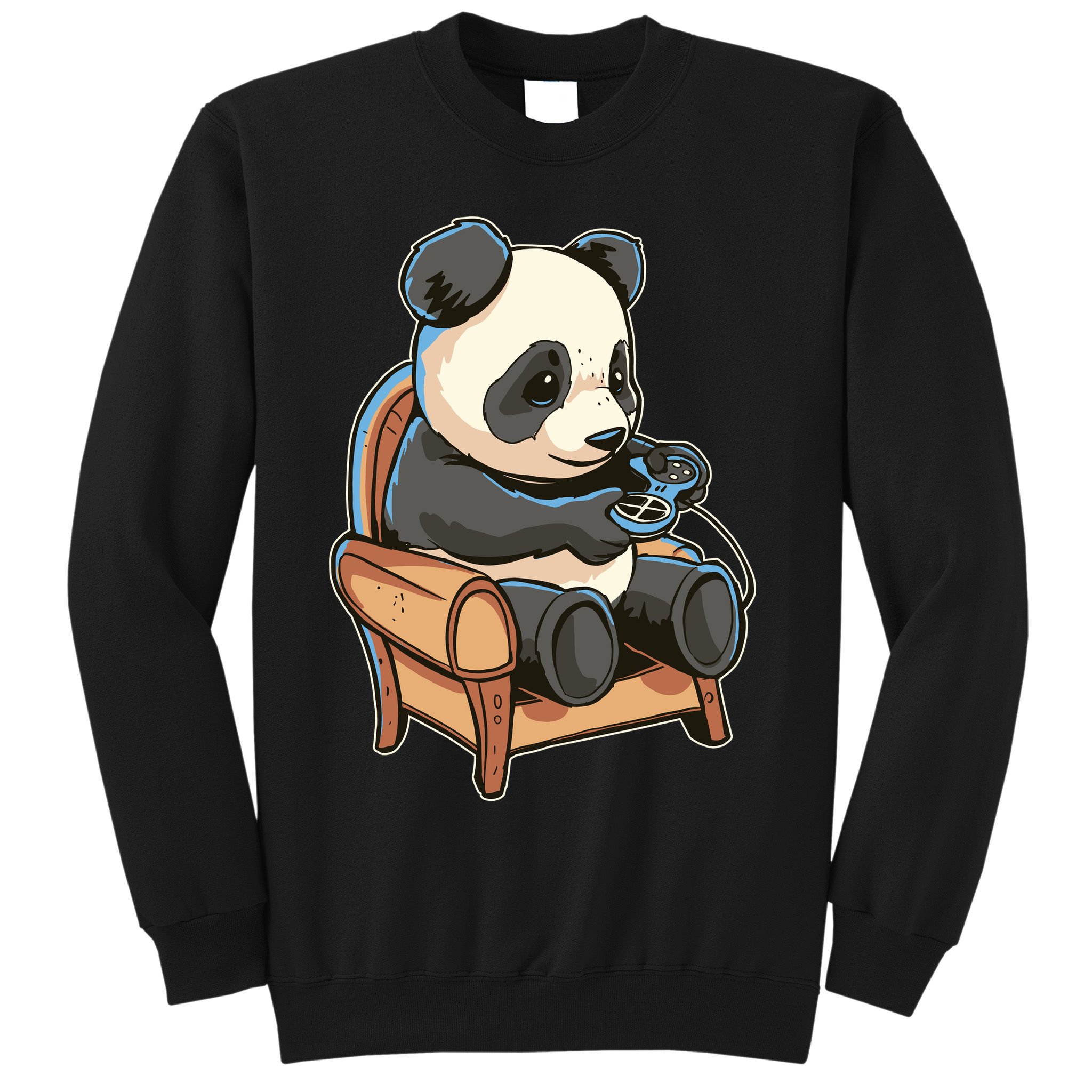 Panda Playing Videogames Sweatshirt