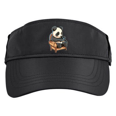Panda Playing Videogames Adult Drive Performance Visor
