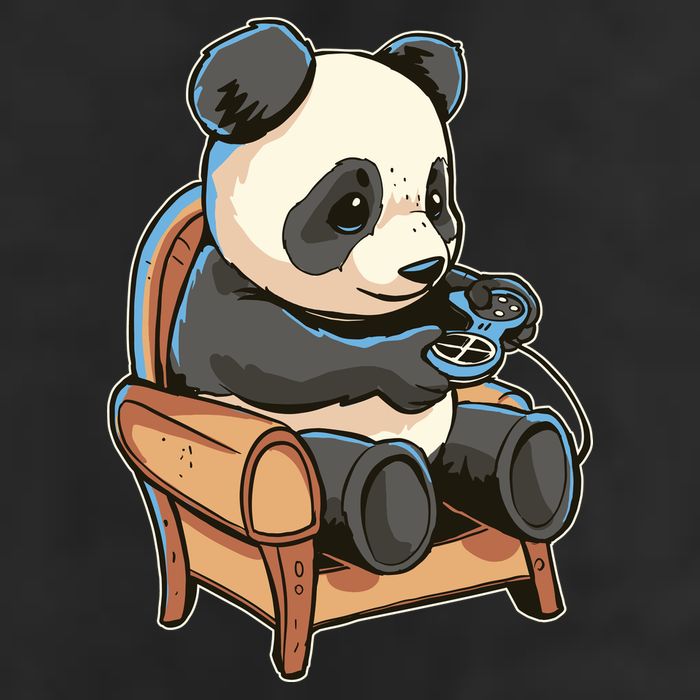 Panda Playing Videogames Adult Drive Performance Visor
