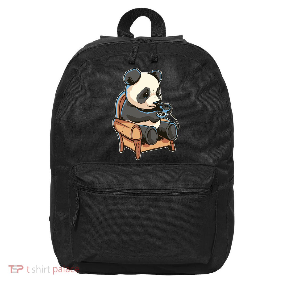 Panda Playing Videogames 16 in Basic Backpack