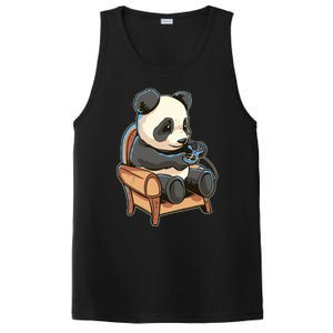 Panda Playing Videogames PosiCharge Competitor Tank