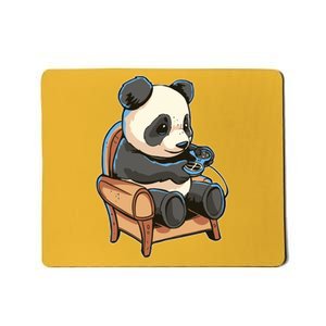 Panda Playing Videogames Mousepad