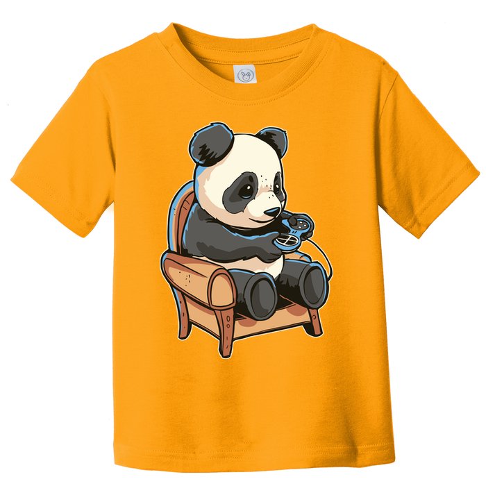 Panda Playing Videogames Toddler T-Shirt