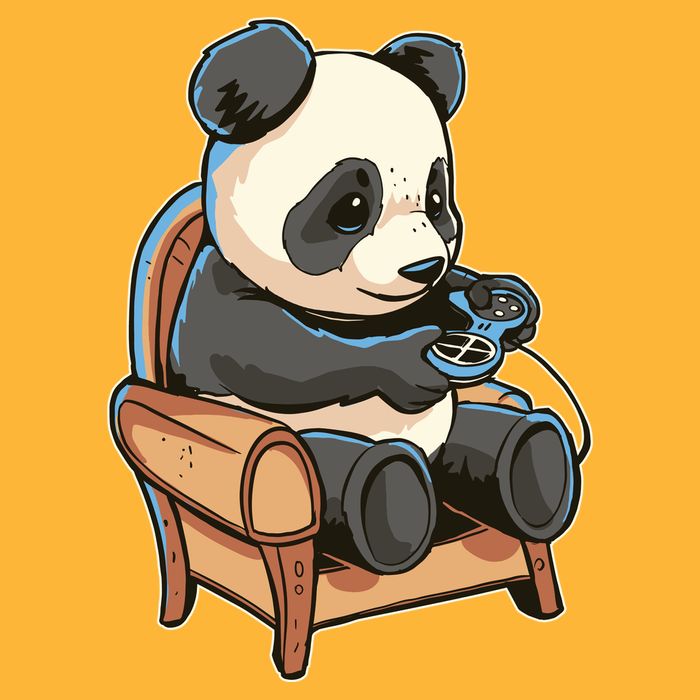 Panda Playing Videogames Toddler T-Shirt