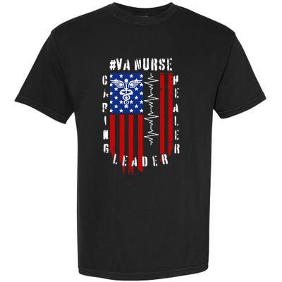 Patriotic Pride Va Nurses Tribute Garment-Dyed Heavyweight T-Shirt