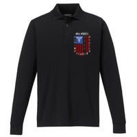 Patriotic Pride Va Nurses Tribute Performance Long Sleeve Polo