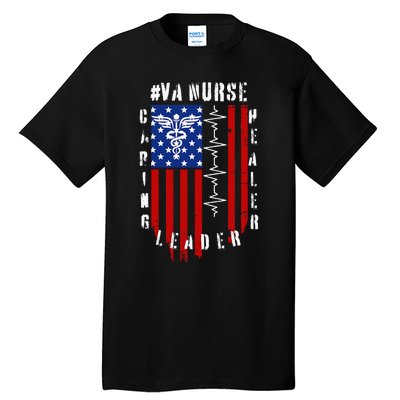 Patriotic Pride Va Nurses Tribute Tall T-Shirt