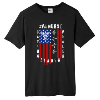 Patriotic Pride Va Nurses Tribute Tall Fusion ChromaSoft Performance T-Shirt