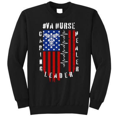 Patriotic Pride Va Nurses Tribute Tall Sweatshirt