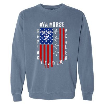 Patriotic Pride Va Nurses Tribute Garment-Dyed Sweatshirt