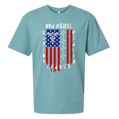 Patriotic Pride Va Nurses Tribute Sueded Cloud Jersey T-Shirt