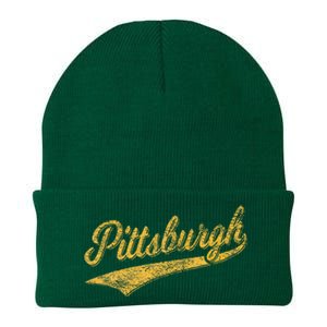 Pittsburgh Pennsylvania Varsity Script Jersey Knit Cap Winter Beanie