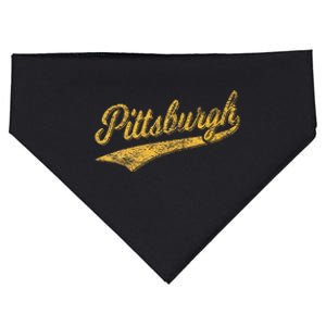 Pittsburgh Pennsylvania Varsity Script Jersey USA-Made Doggie Bandana