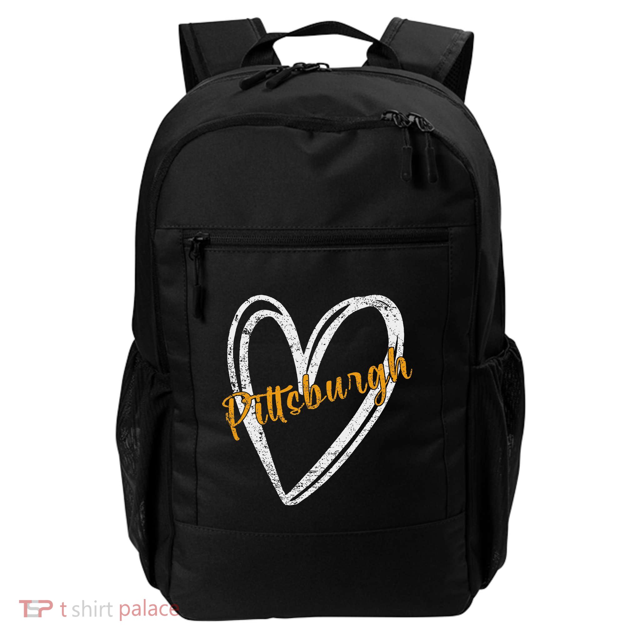 Pittsburgh Pennsylvania Varsity Script Jersey Style Daily Commute Backpack