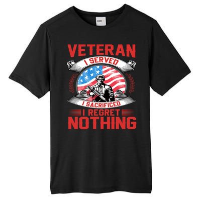 Proud Patriotic Veteran Military Gift Tall Fusion ChromaSoft Performance T-Shirt