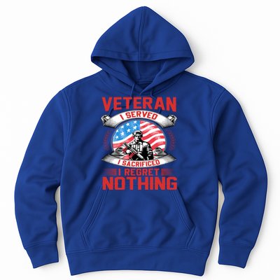 Proud Patriotic Veteran Military Gift Hoodie