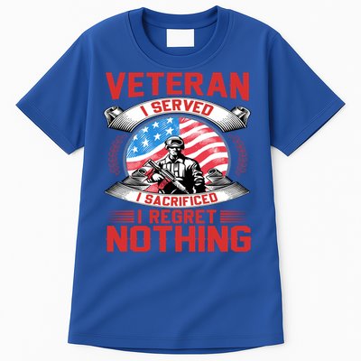 Proud Patriotic Veteran Military Gift Tall T-Shirt