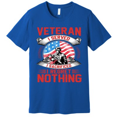 Proud Patriotic Veteran Military Gift Premium T-Shirt