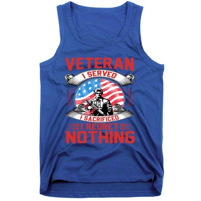 Proud Patriotic Veteran Military Gift Tank Top