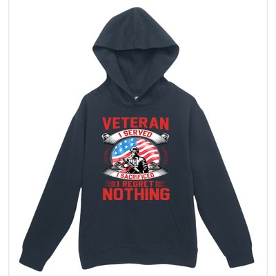 Proud Patriotic Veteran Military Gift Urban Pullover Hoodie