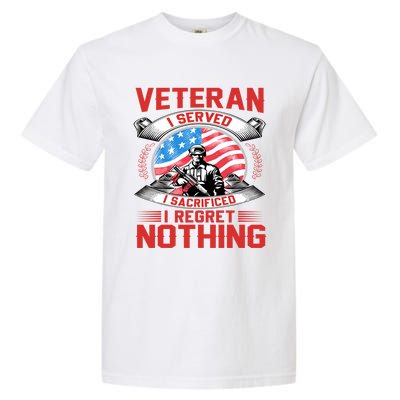 Proud Patriotic Veteran Military Gift Garment-Dyed Heavyweight T-Shirt