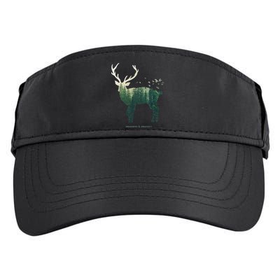 Preserve & Protect Vintage National Park Deer Forest Adult Drive Performance Visor